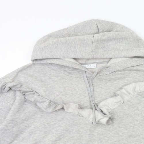 Papaya Womens Grey   Pullover Hoodie Size L