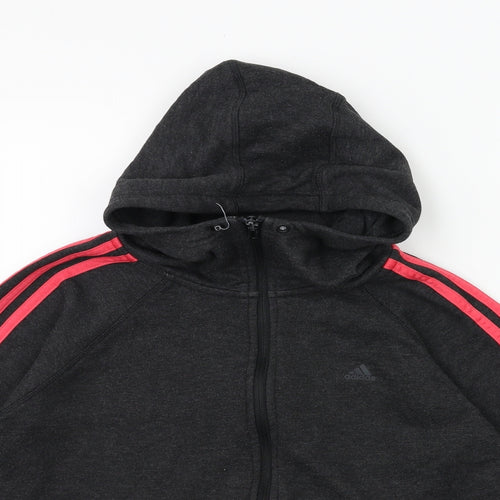adidas Womens Grey   Full Zip Hoodie Size 8