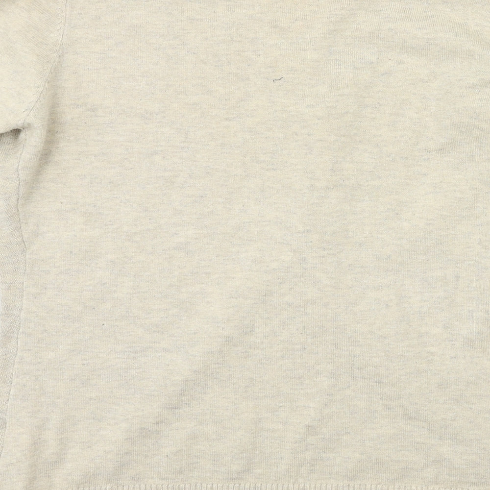 d&Z Womens Beige  Knit Pullover Jumper Size 10