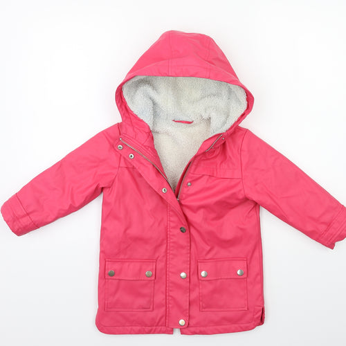 NEXT Girls Pink   Rain Coat Coat Size 4 Years