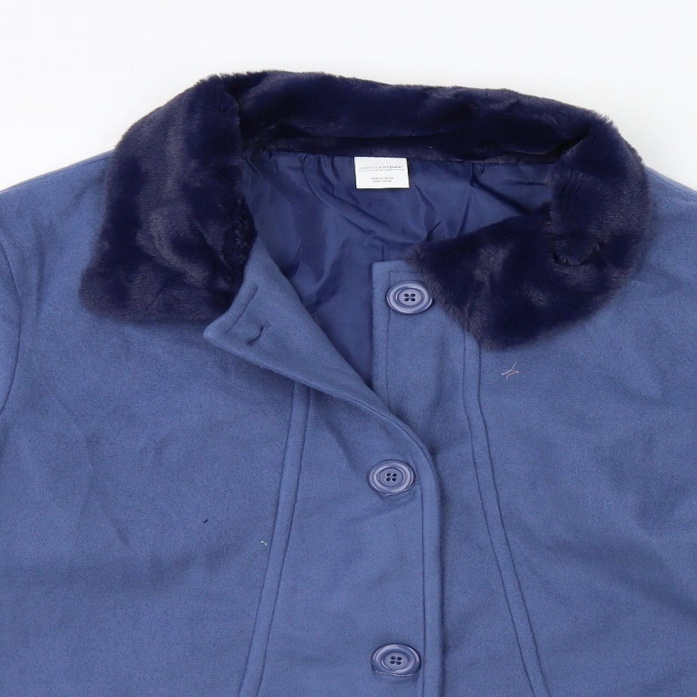 Gabriella Vicenza Womens Blue   Overcoat Coat Size 20