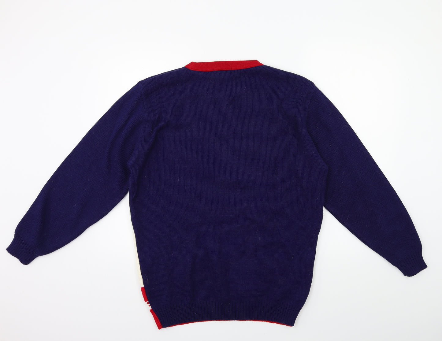 Futura Mens Blue  Knit Pullover Jumper Size XL
