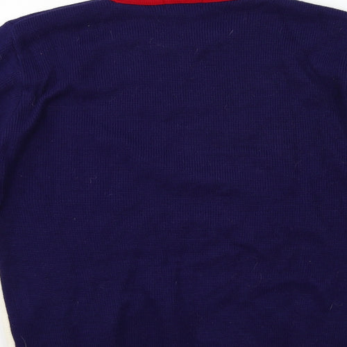 Futura Mens Blue  Knit Pullover Jumper Size XL