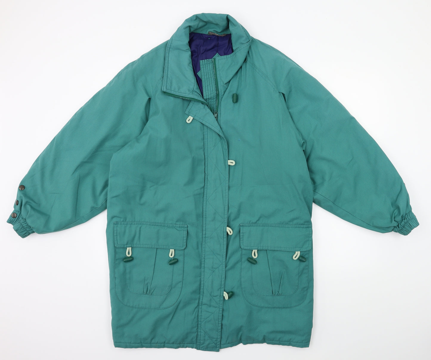 Preworn Womens Green   Overcoat Coat Size 12