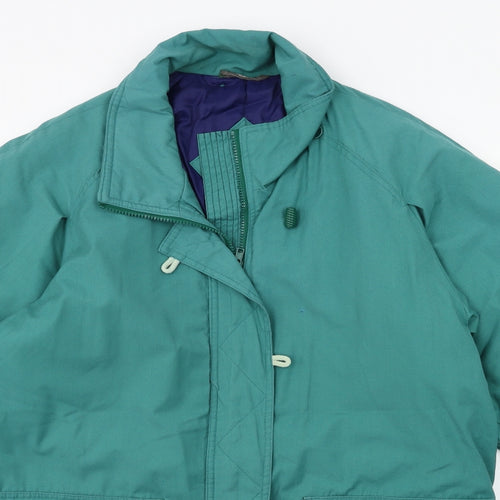 Preworn Womens Green   Overcoat Coat Size 12