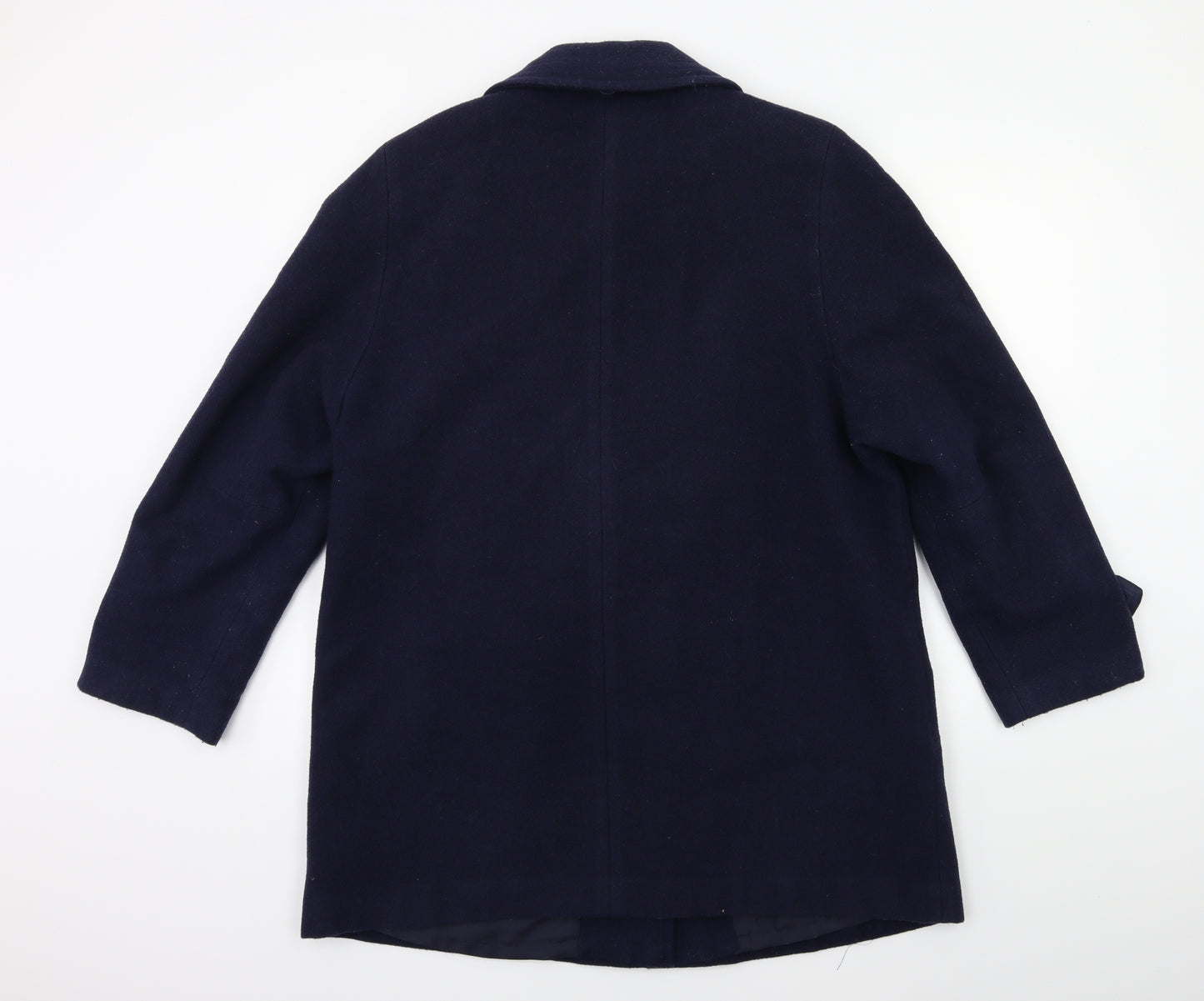 Preworn Womens Blue   Overcoat Coat Size 12