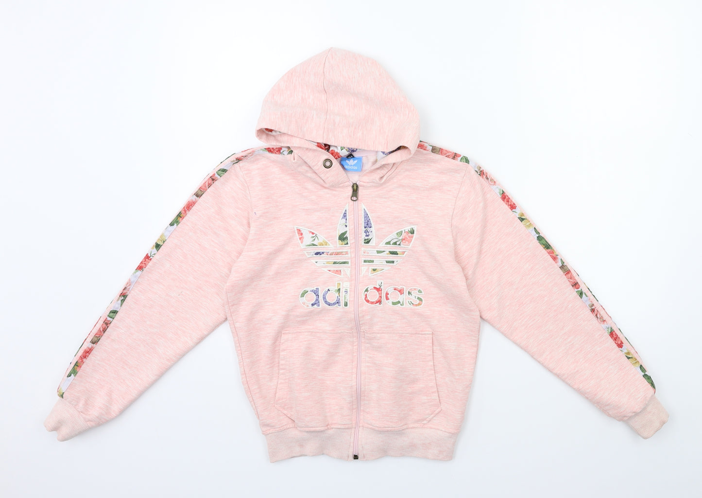 adidas Girls Pink   Full Zip Hoodie Size 14 Years