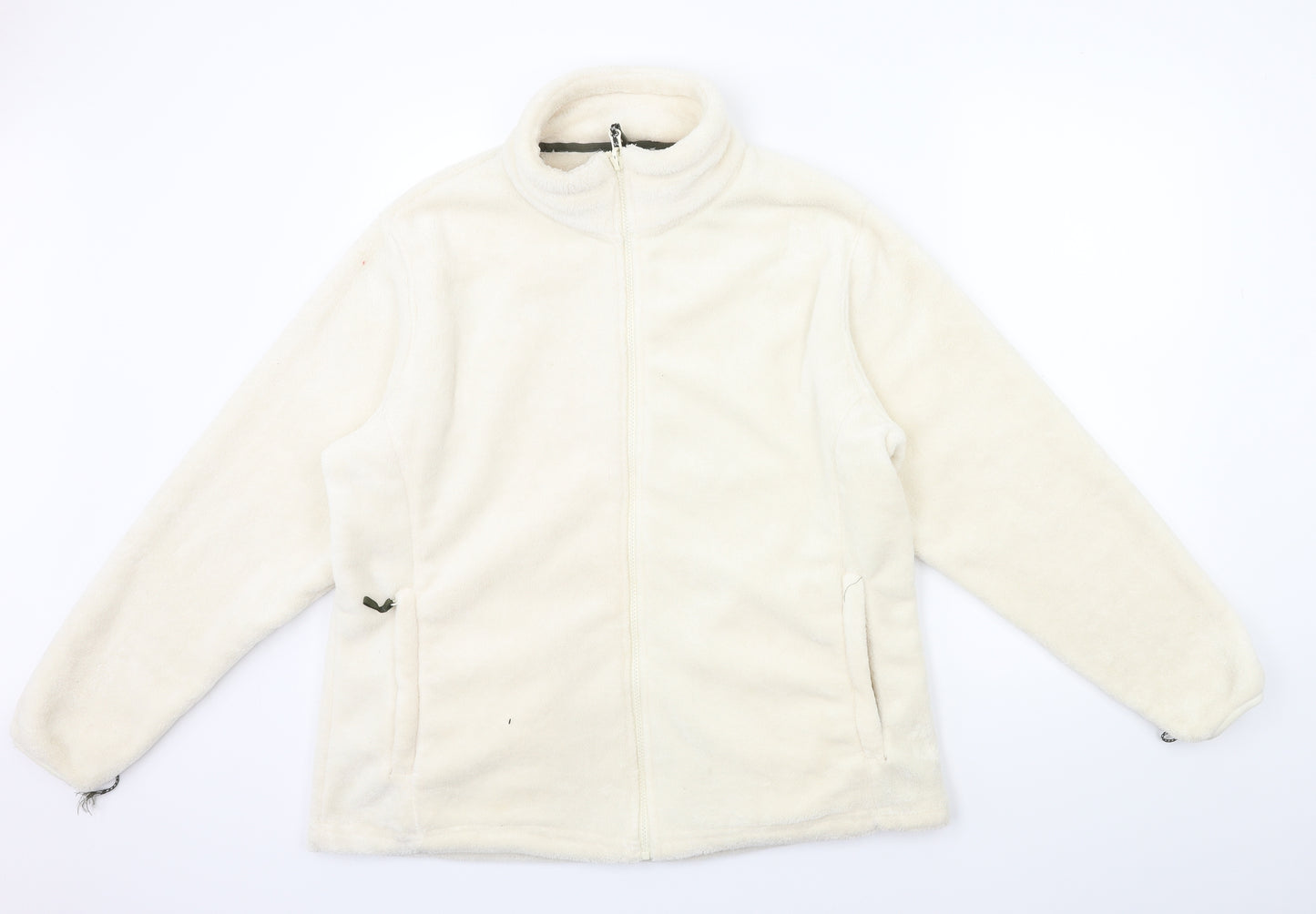 Peter Storm Womens White  Fleece Jacket Coat Size 18
