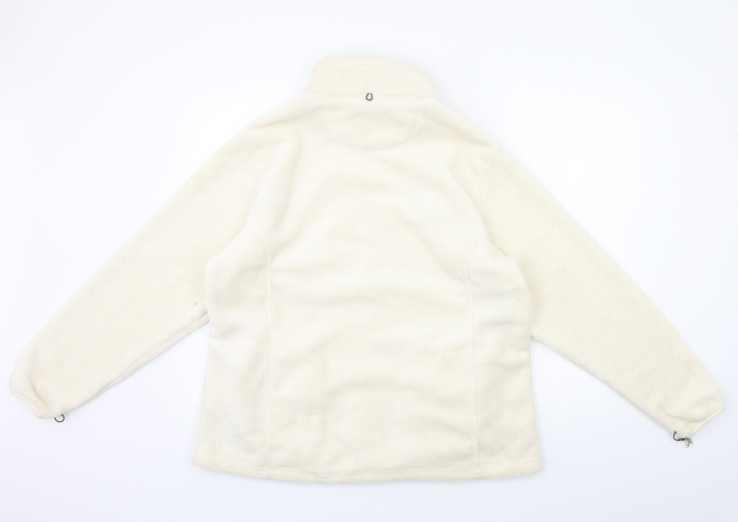 Peter Storm Womens White  Fleece Jacket Coat Size 18