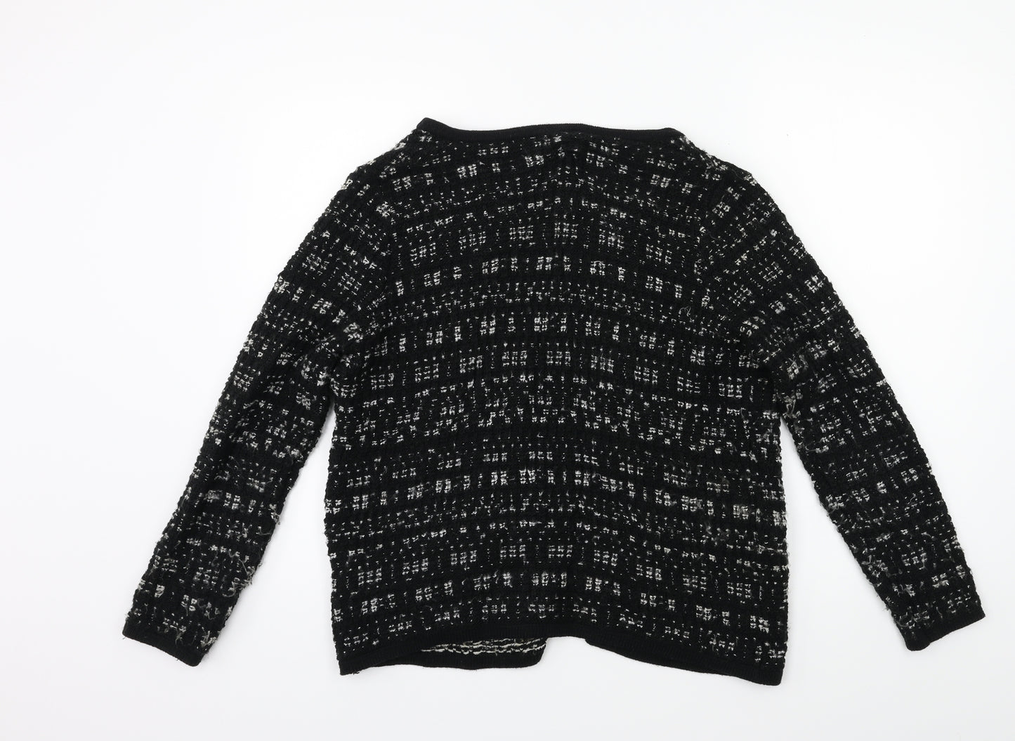 F&F Womens Black  Knit Cardigan Jumper Size 8