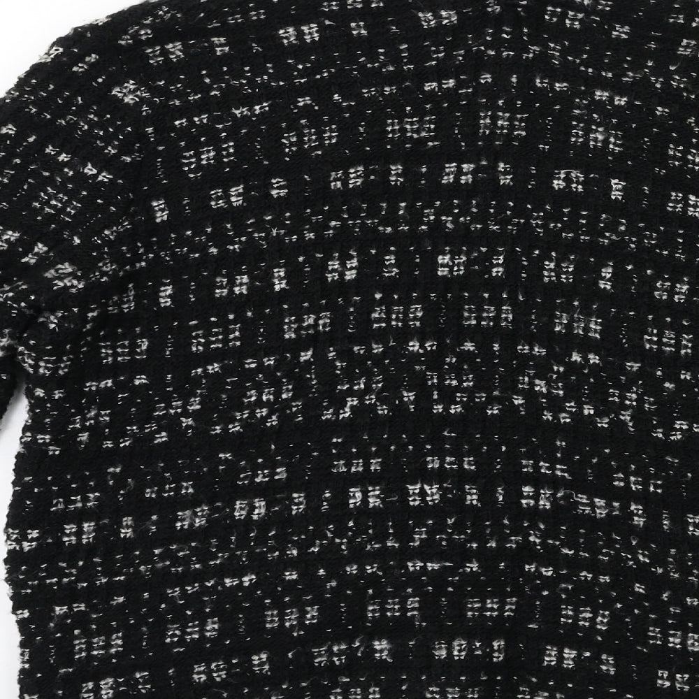 F&F Womens Black  Knit Cardigan Jumper Size 8