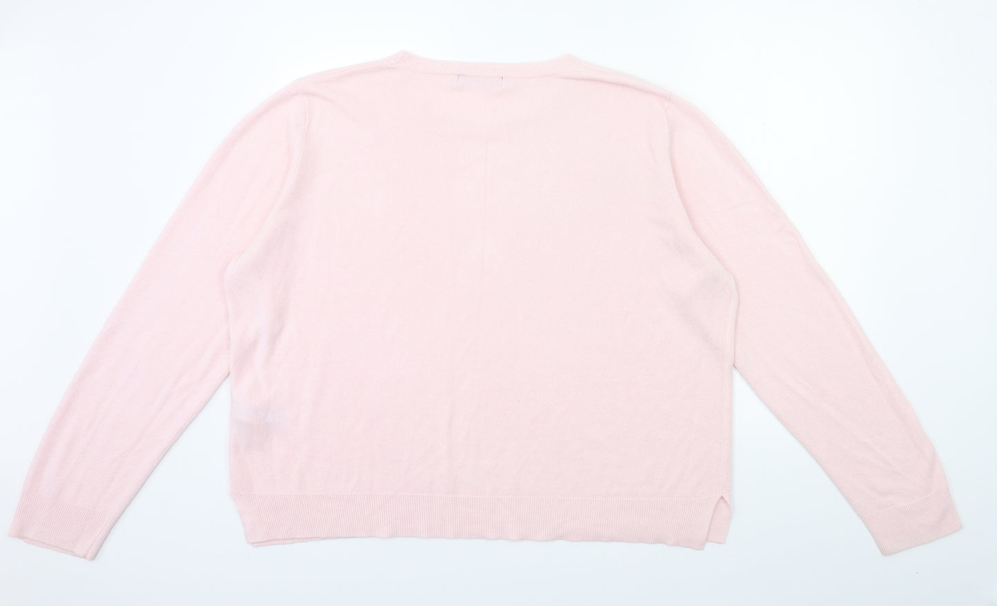 Marks and Spencer Womens Pink  Knit Pullover Jumper Size 24
