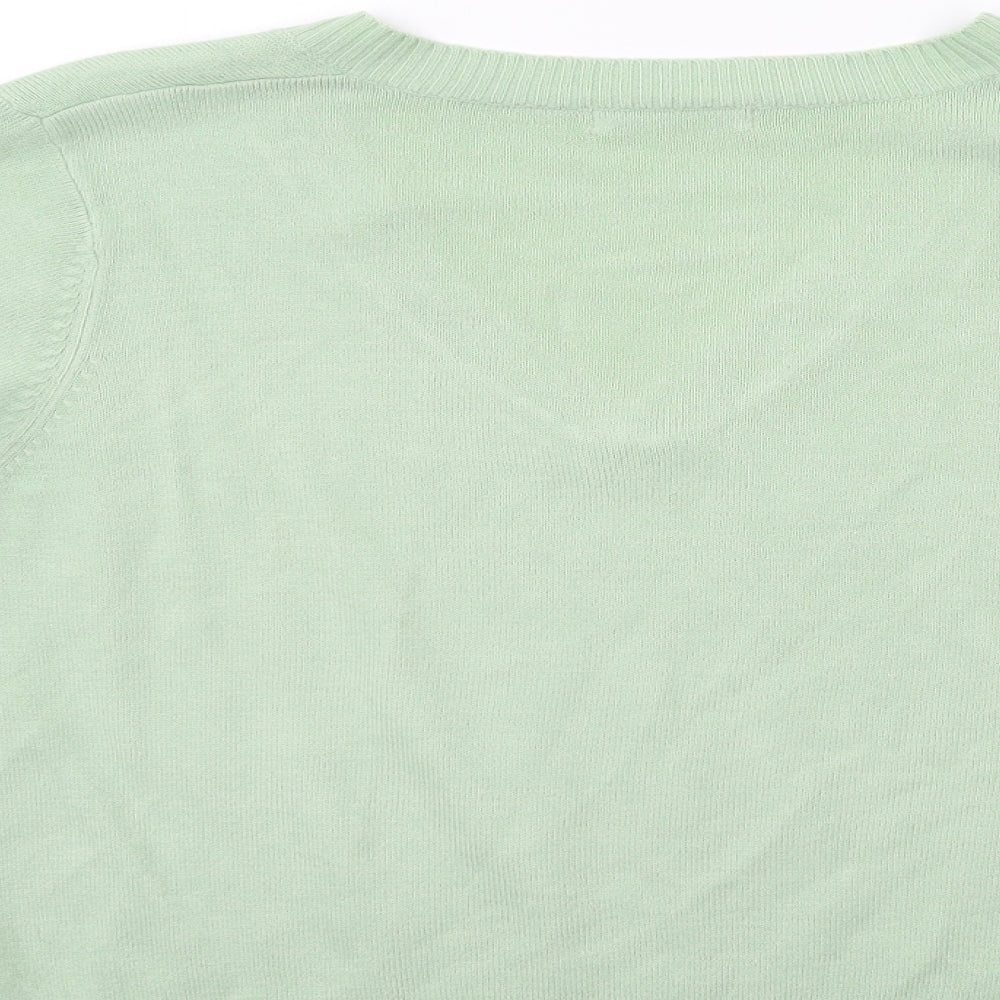George Womens Green  Knit Pullover Jumper Size 12