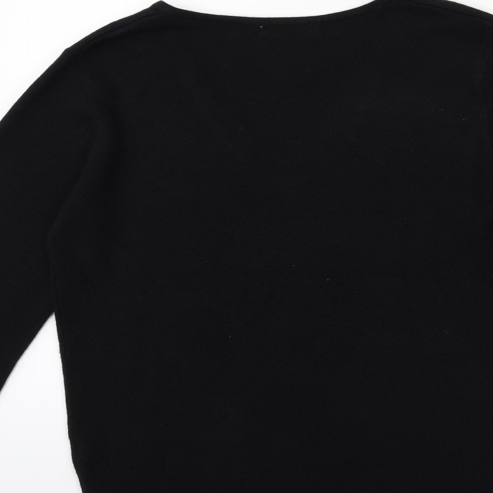 George Womens Black  Knit Pullover Jumper Size 12