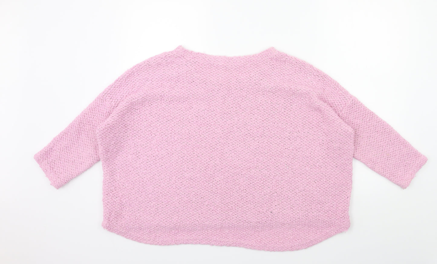 River Island Womens Pink  Knit Pullover Jumper Size 10