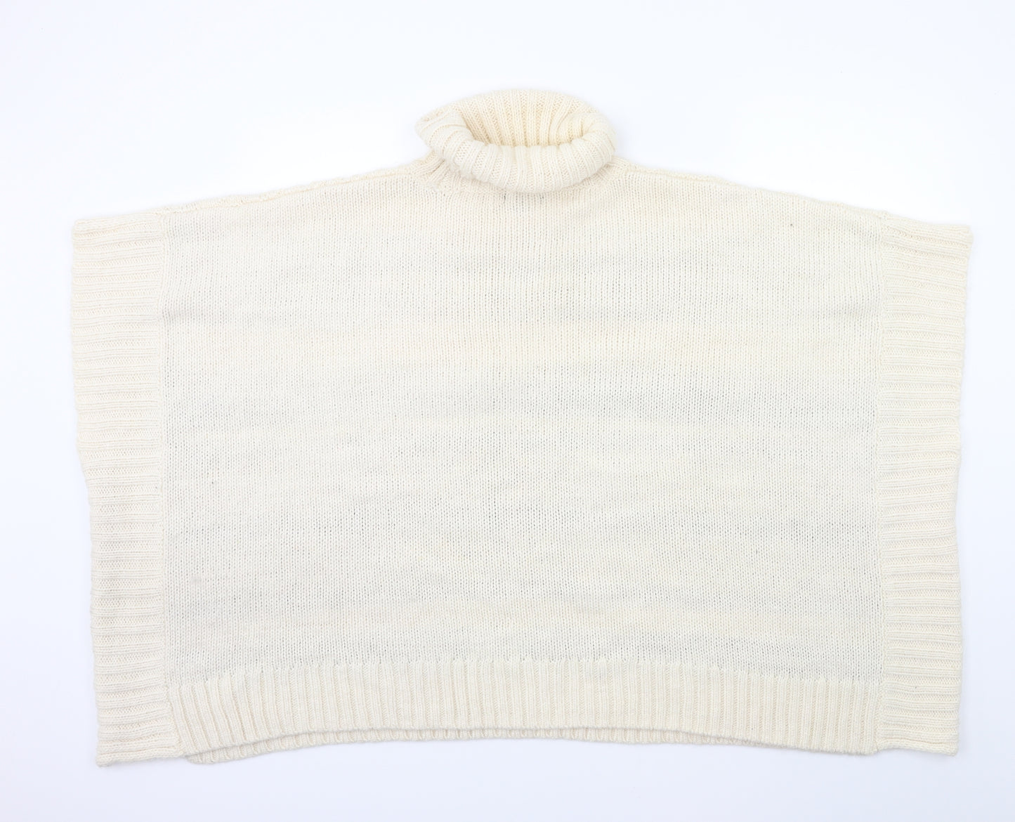 New Look Womens Beige Striped Knit Pullover Jumper Size M