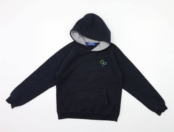 papini Boys Black   Pullover Hoodie Size 11-12 Years
