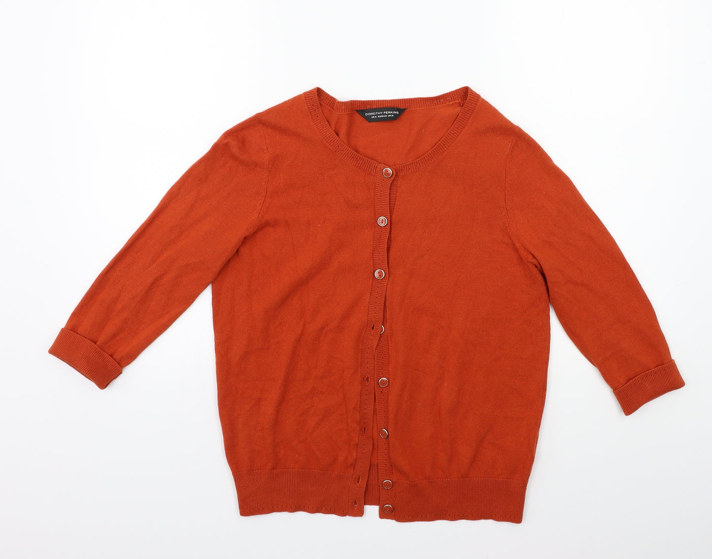 Dorothy Perkins Womens Brown  Knit Cardigan Jumper Size 12
