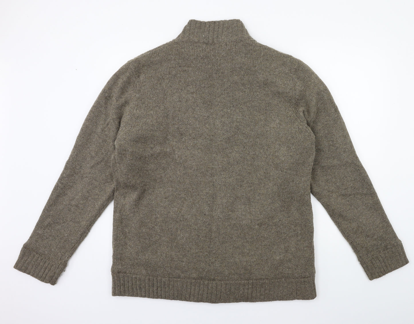 F&F Mens Brown  Knit Cardigan Jumper Size XL