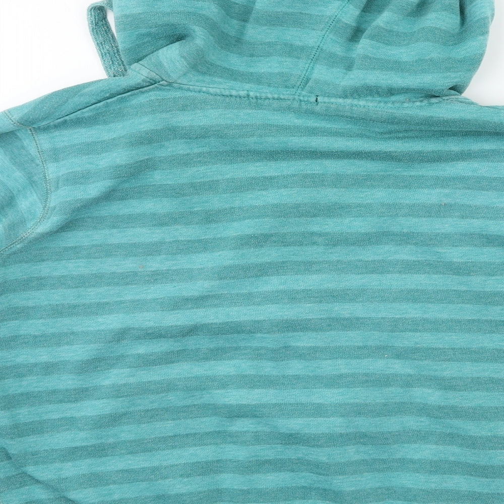 George Womens Green Striped  Full Zip Hoodie Size 22
