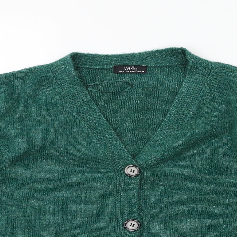 Wallis Womens Green  Knit Cape Jumper Size M