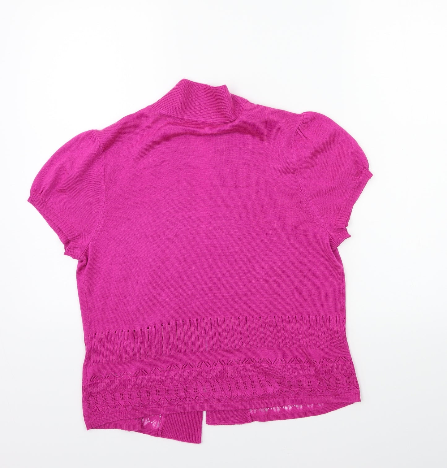 BHS Womens Purple  Knit Cardigan Jumper Size 16