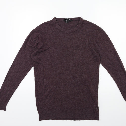 Cedar Wood State Mens Red  Knit Pullover Jumper Size S