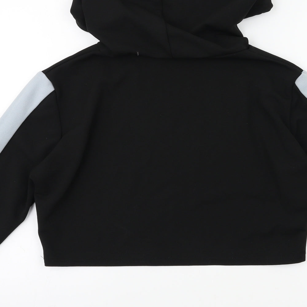 I SAW IT FIRST Womens Black   Pullover Hoodie Size 12