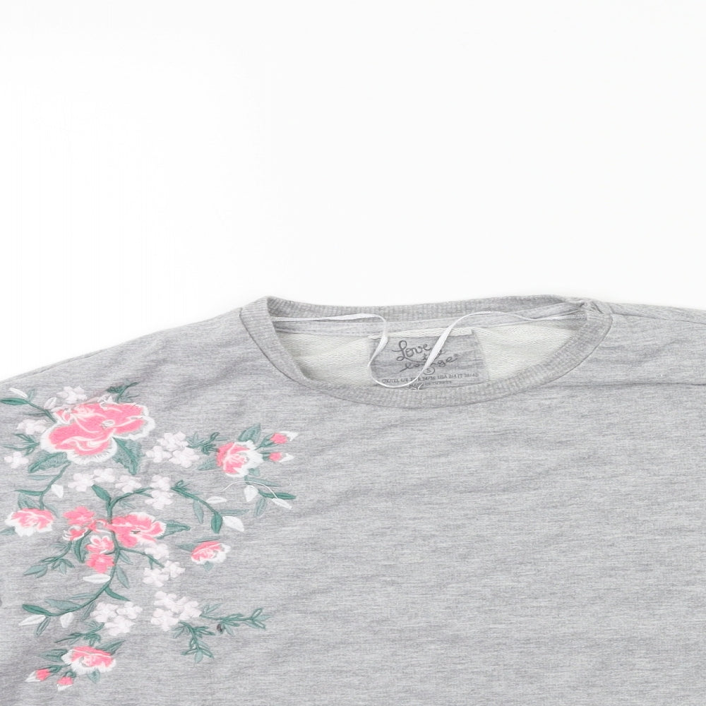 Primark Womens Grey   Pullover Sweatshirt Size S