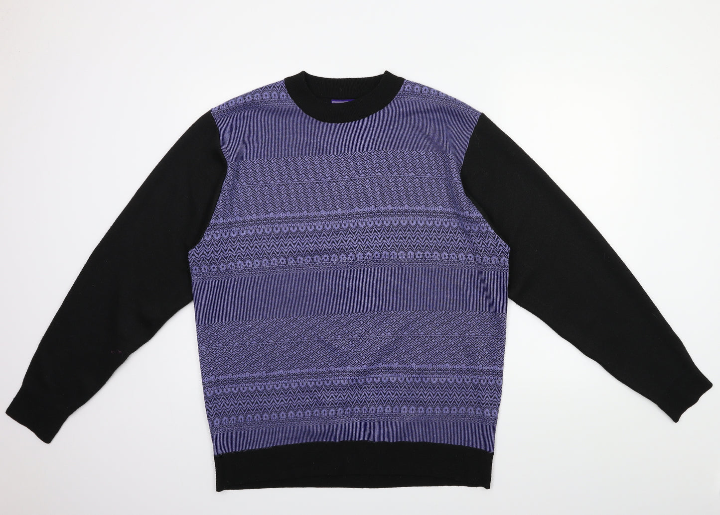 Ballantrae Mens Black  Knit Pullover Jumper Size XL