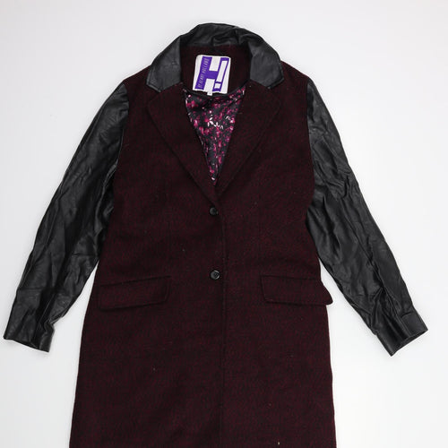 By Henry Holland Womens Red   Overcoat Coat Size 14