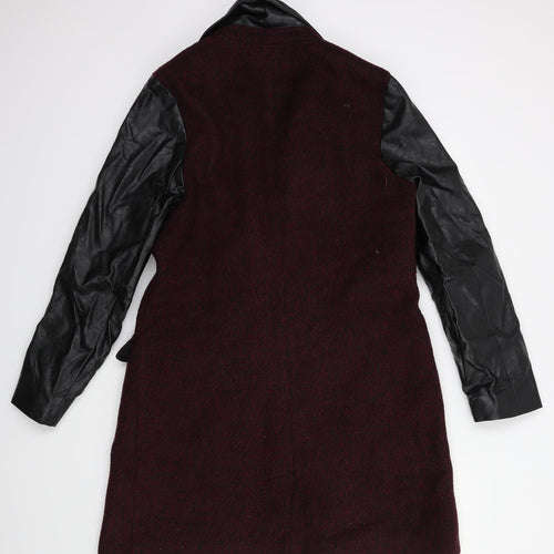 By Henry Holland Womens Red   Overcoat Coat Size 14