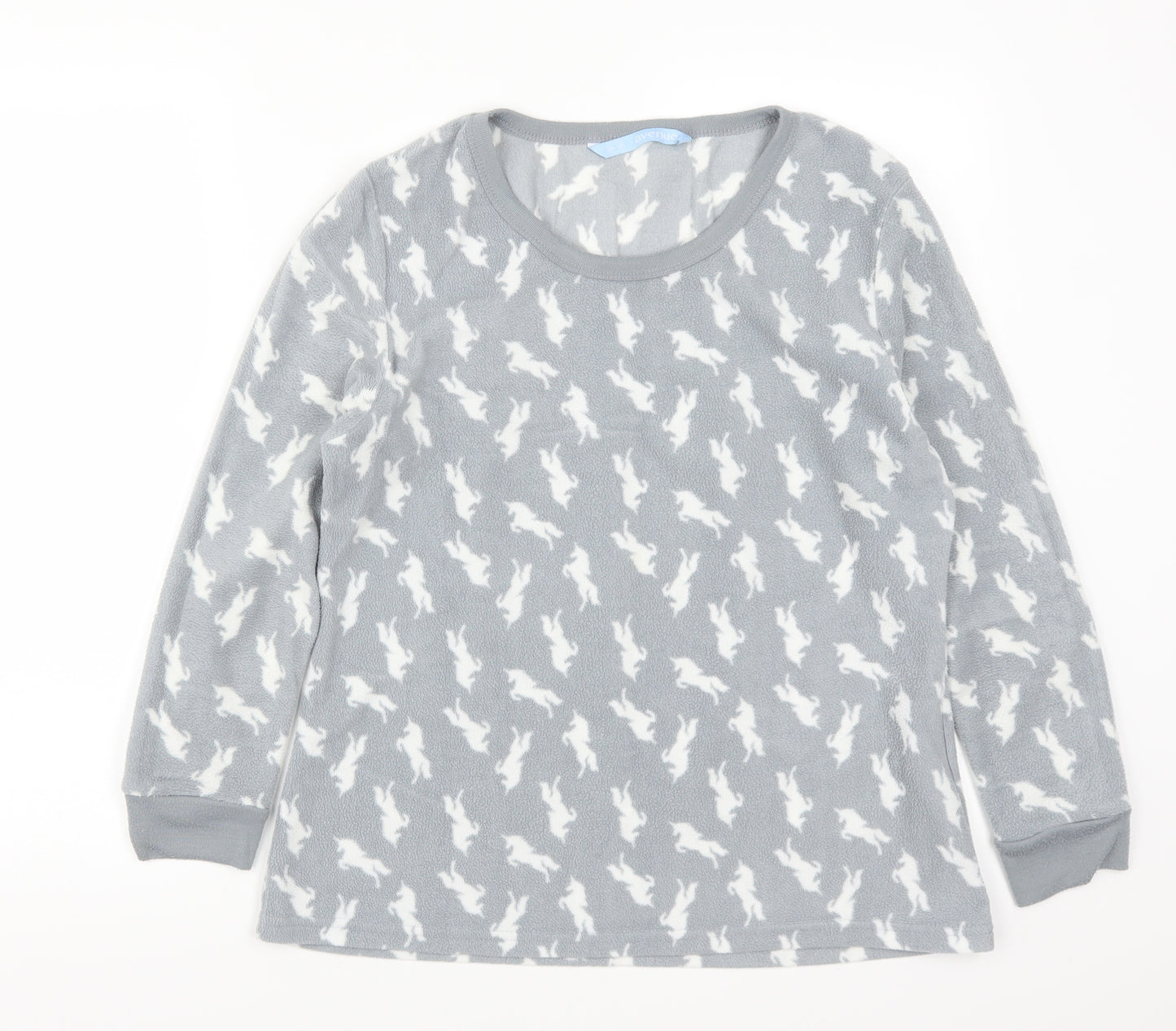 Avenue Womens Gold Solid  Top Pyjama Top Size 10  - Unicorns