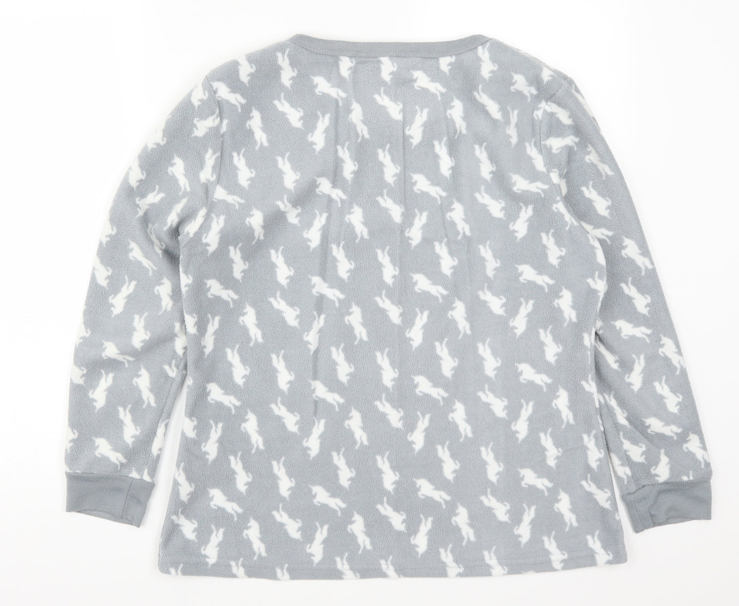 Avenue Womens Gold Solid  Top Pyjama Top Size 10  - Unicorns