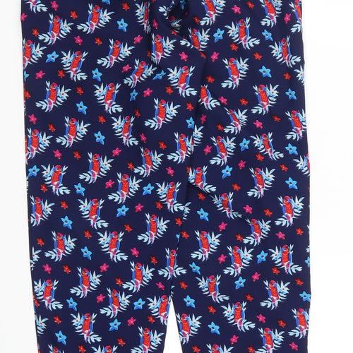 New Look Girls Blue Floral  Bloomer Trousers Size 9 Years - Birds