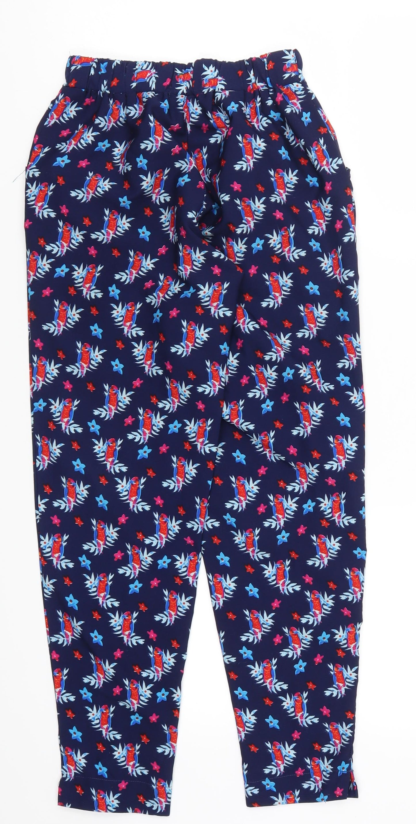 New Look Girls Blue Floral  Bloomer Trousers Size 9 Years - Birds