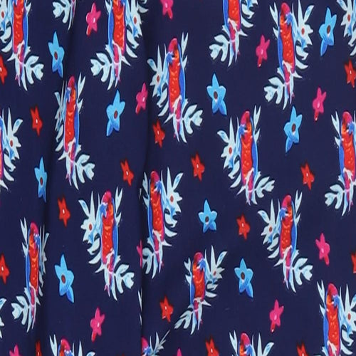 New Look Girls Blue Floral  Bloomer Trousers Size 9 Years - Birds