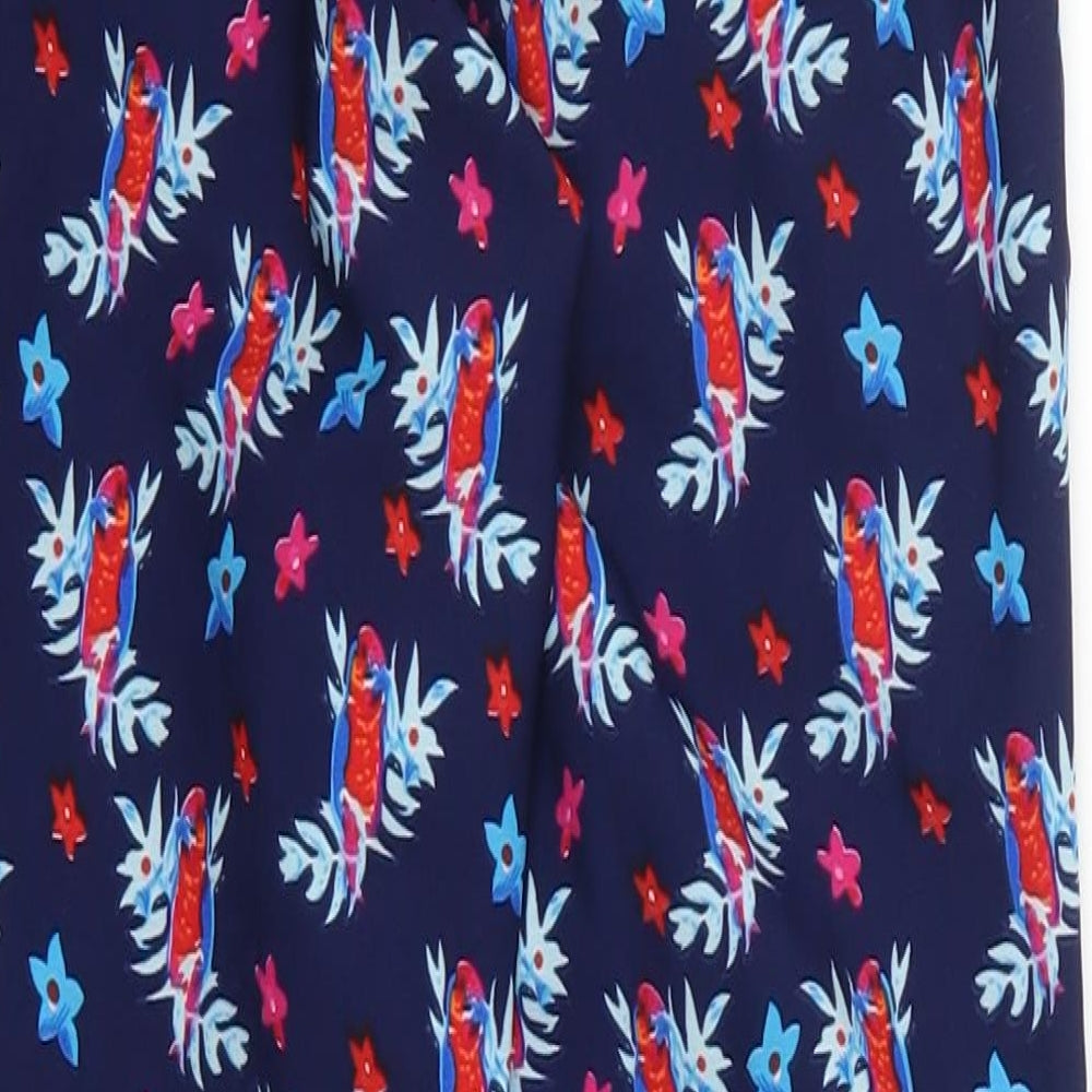 New Look Girls Blue Floral  Bloomer Trousers Size 9 Years - Birds