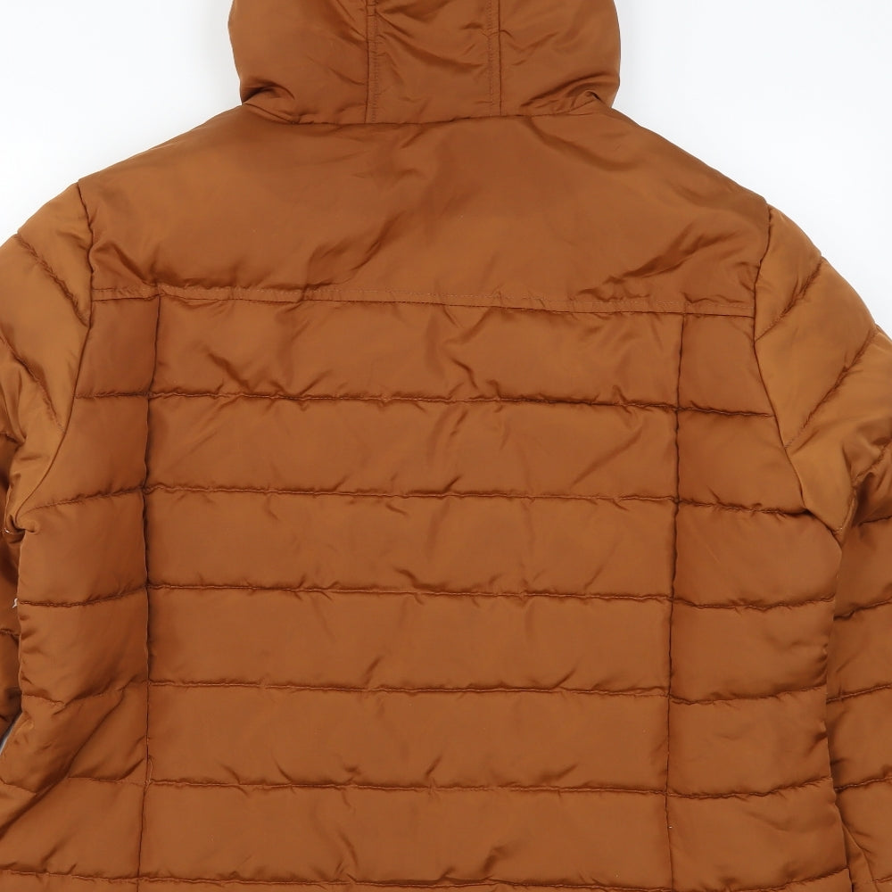 Papaya Womens Brown   Puffer Jacket Coat Size 20