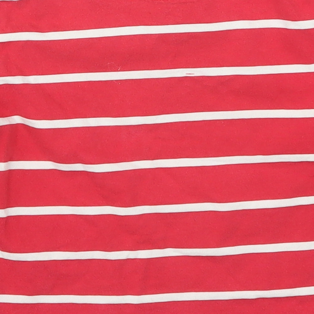 Matalan Boys Red Striped  Basic T-Shirt Size 2-3 Years