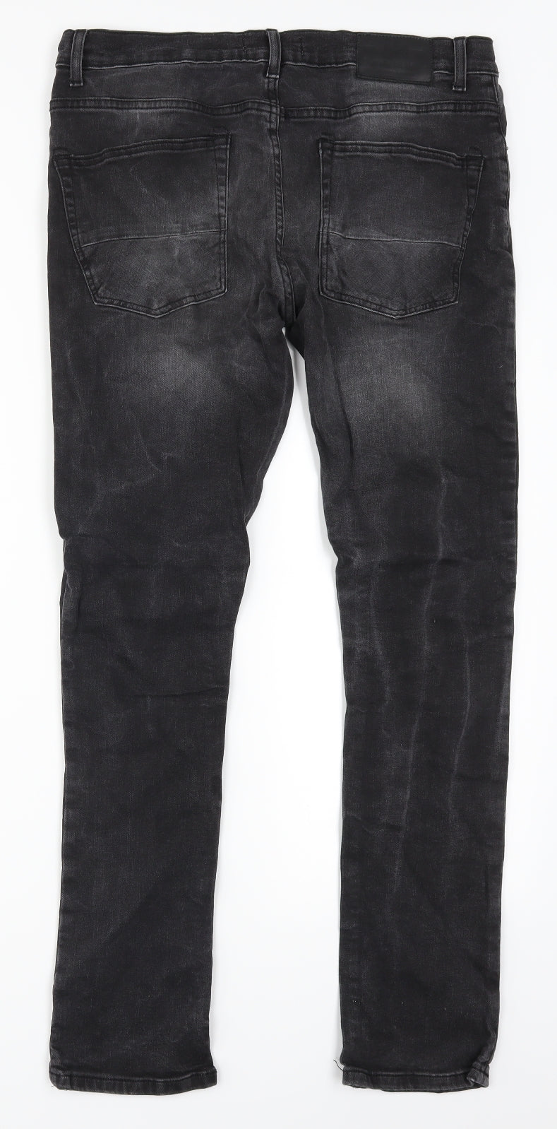 River Island Mens Grey  Denim Skinny Jeans Size 34 L32 in