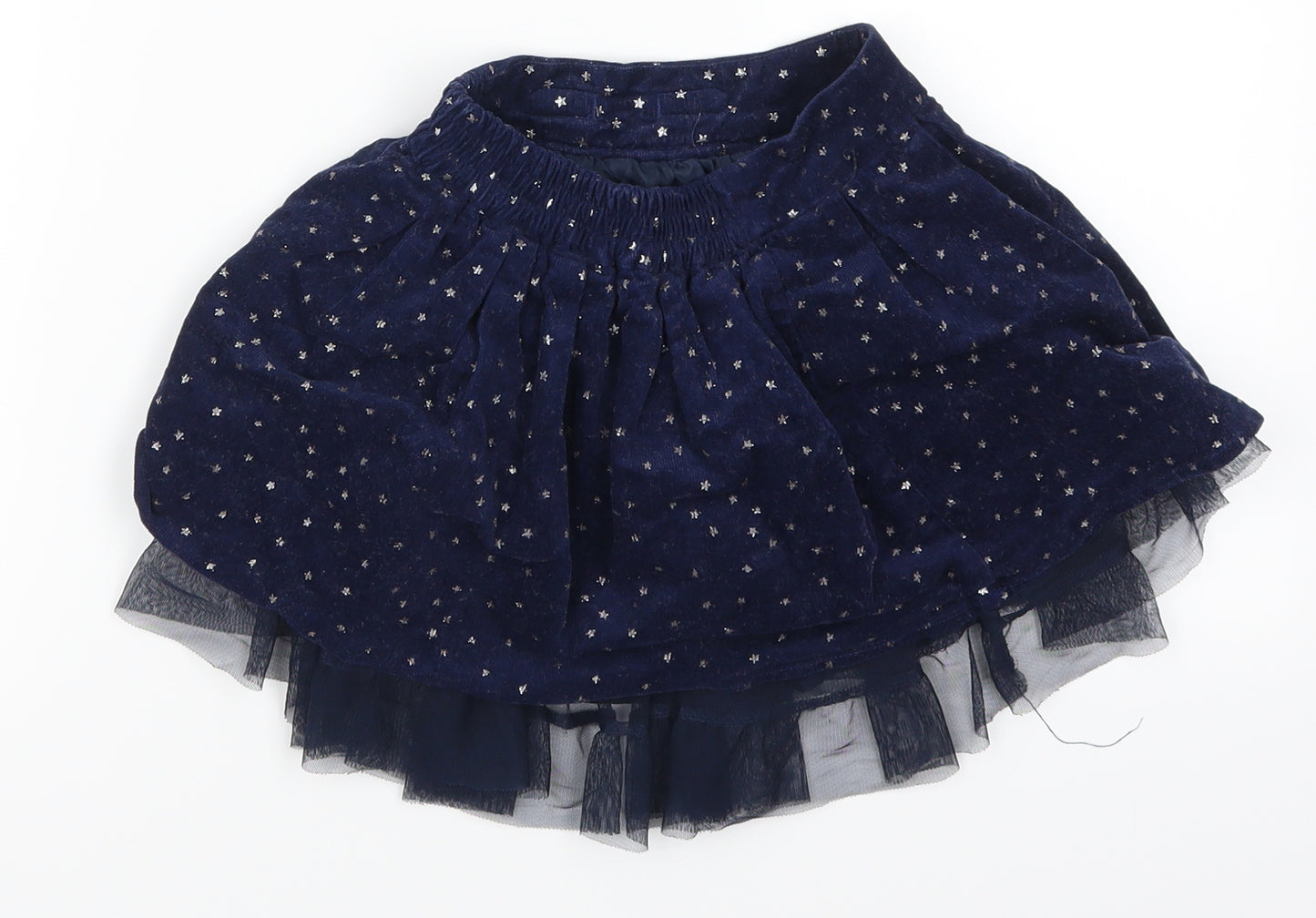 Nutmeg Girls Blue Geometric  Skater Skirt Size 2-3 Years - Stars