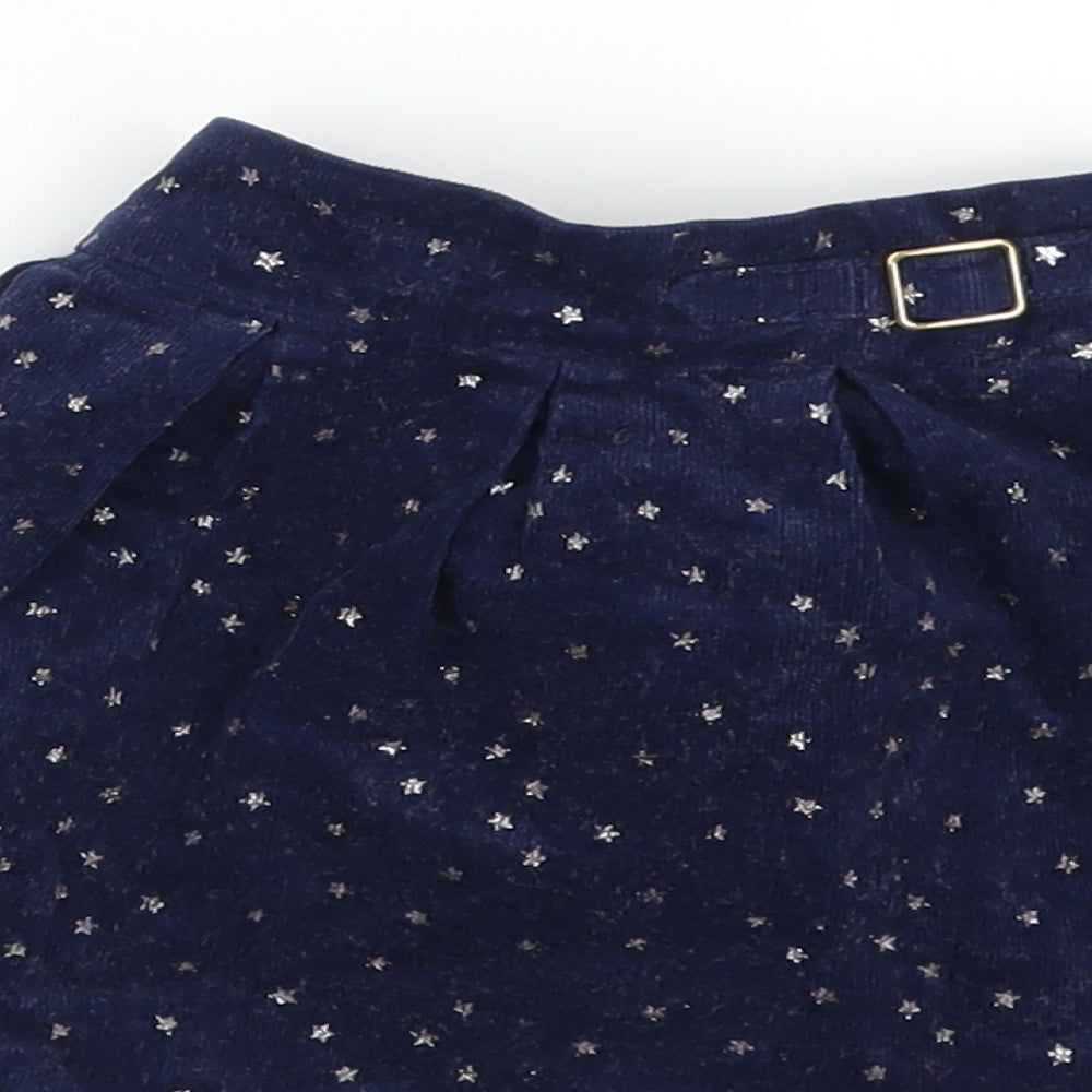 Nutmeg Girls Blue Geometric  Skater Skirt Size 2-3 Years - Stars
