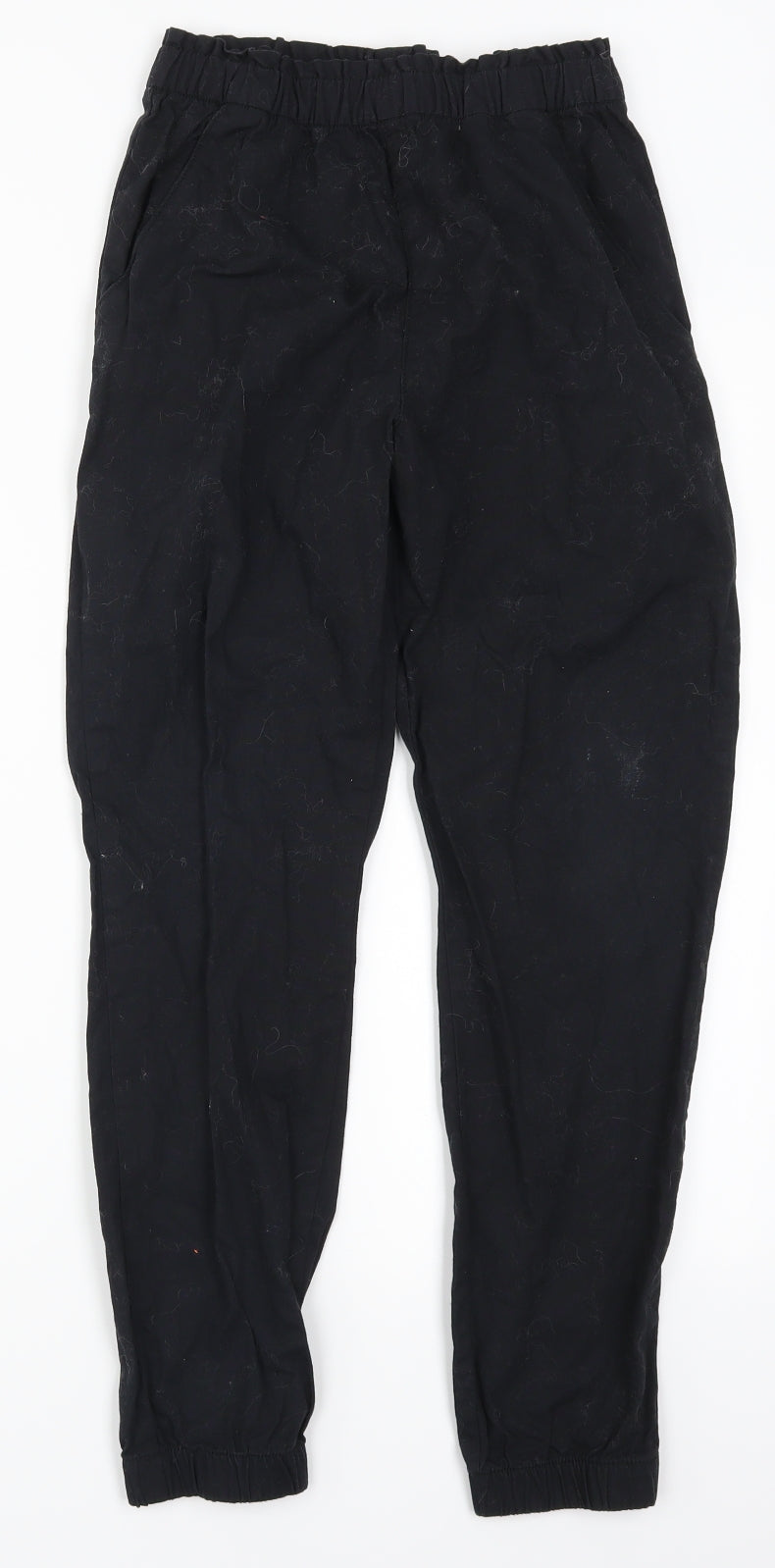 H&M Girls Black   Cargo Trousers Size 10-11 Years