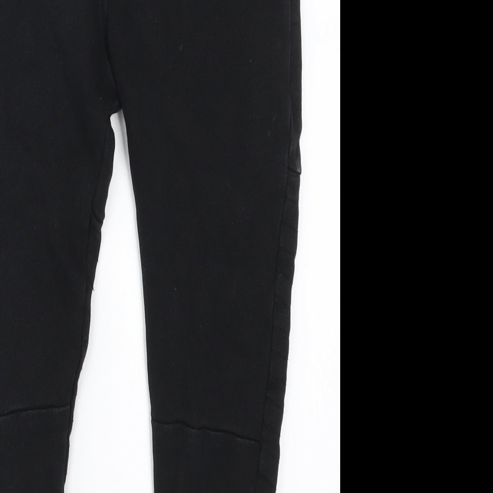Nutmeg Girls Black   Sweatpants Trousers Size 5-6 Years - Too Cool
