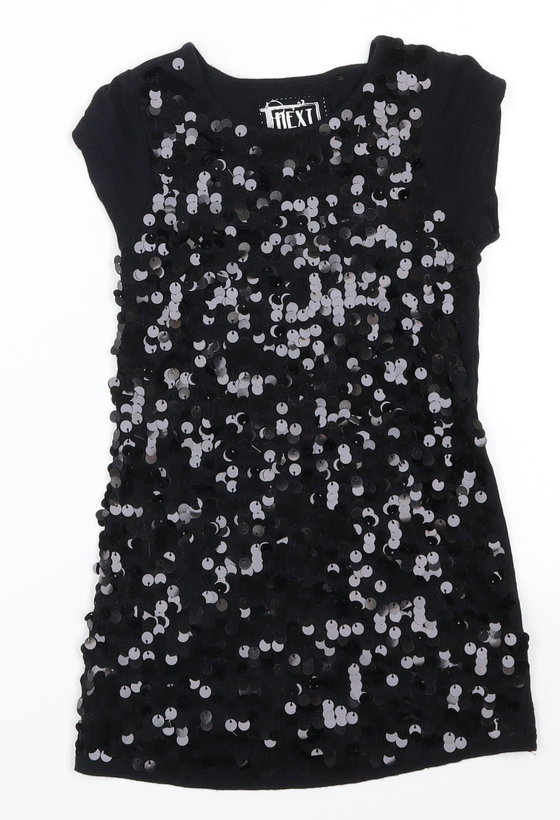 NEXT Girls Black   T-Shirt Dress  Size 8 Years