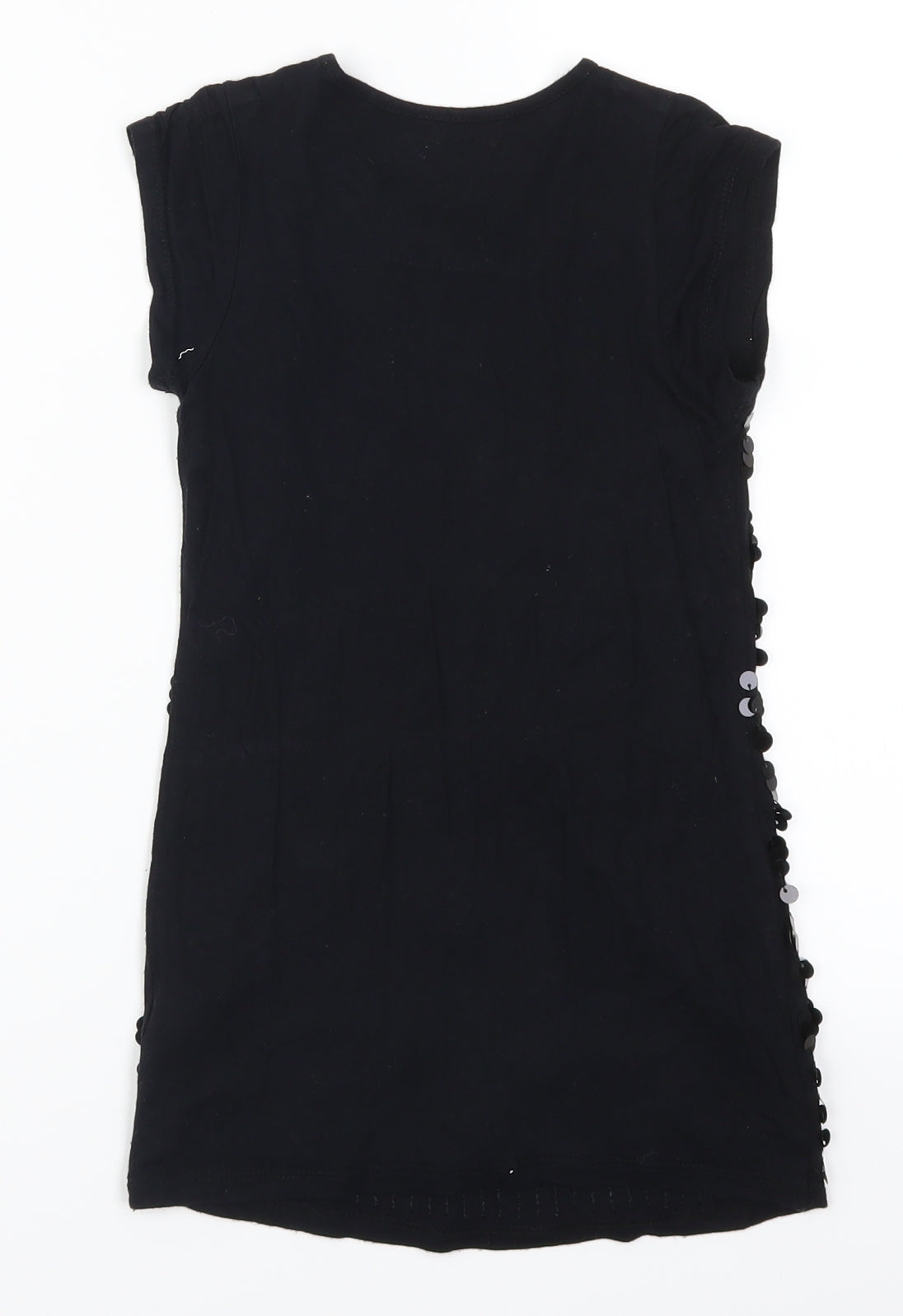 NEXT Girls Black   T-Shirt Dress  Size 8 Years