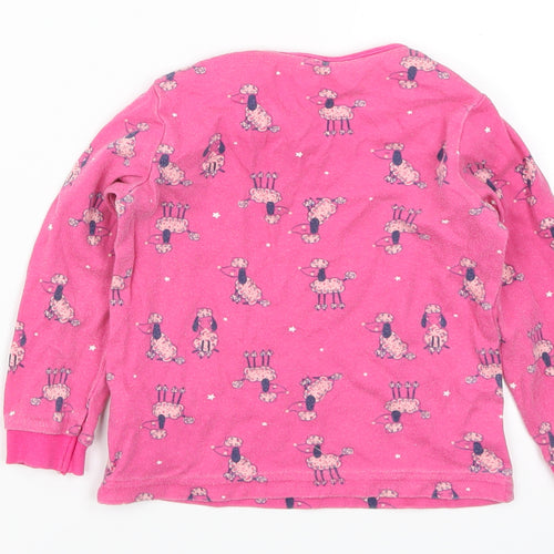 George Girls Pink Solid  Cami Pyjama Top Size 18-24 Months  - Poodle Print