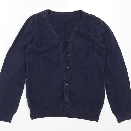 George Girls Blue   Cardigan Jumper Size 12-13 Years
