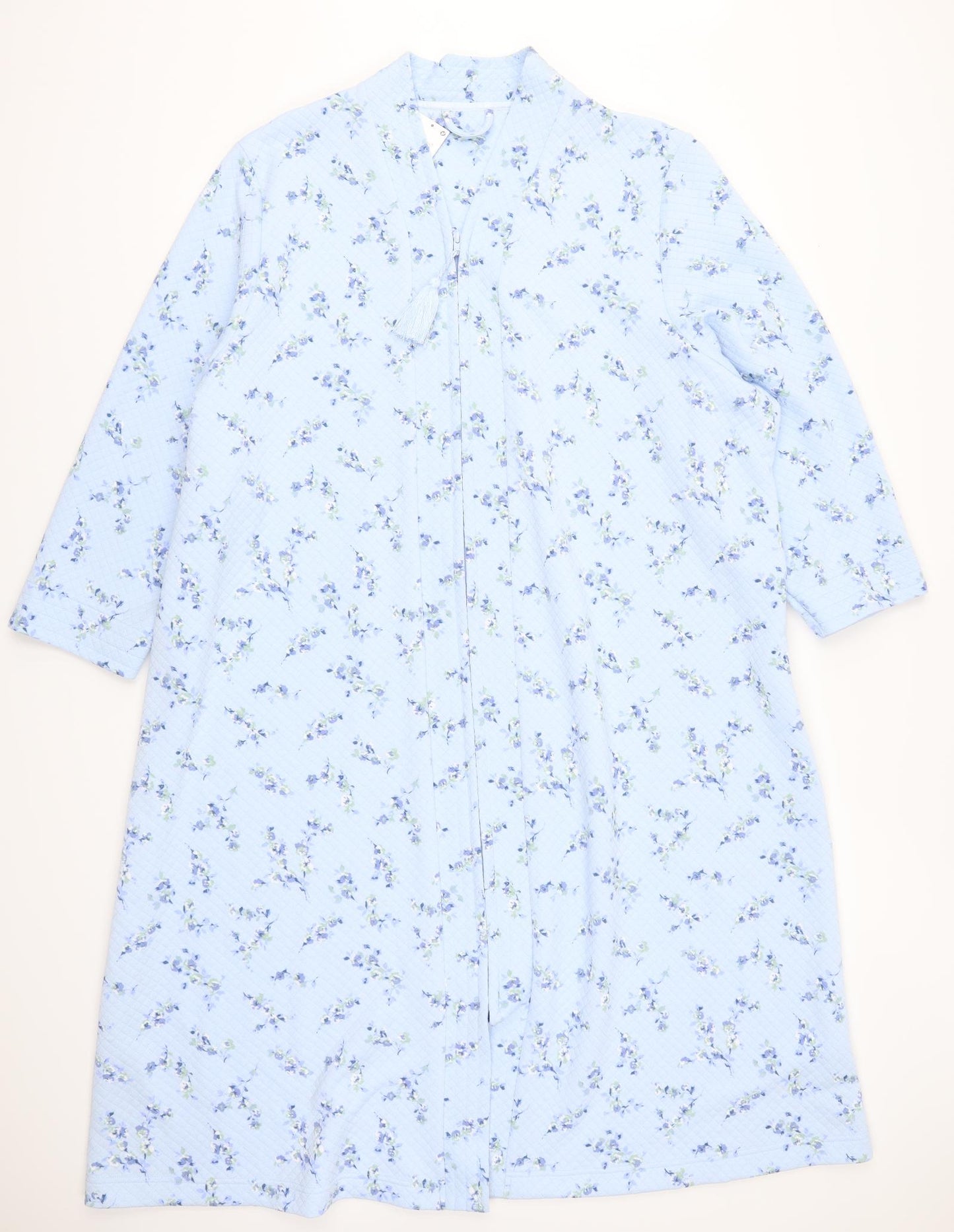 Marks and Spencer Womens Blue Floral  Top Dress Size 24